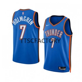 Maillot NBA Oklahoma City Thunder Chet Holmgren 7 Nike 2022-23 Icon Edition Bleu Swingman - Homme